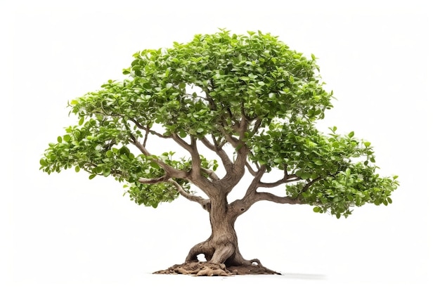 Indoor Tree in a Shot Garden Isolated on Transparent Background AI