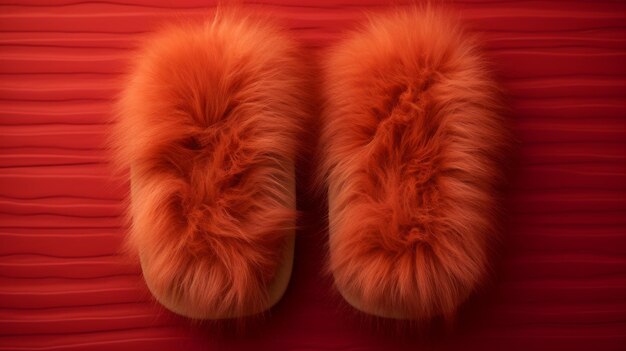 Indoor Warmth with Fuzzy Slippers