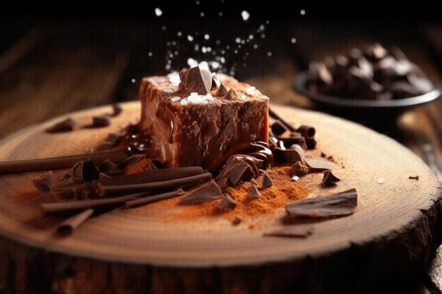 Indulge in Decadent Delights A Vibrant Symphony of Fresh Desserts on a Rustic Wood Table Crafted by