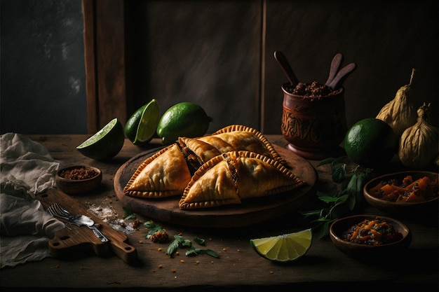 Empanadas 음식 사진 컬렉션으로 라틴 아메리카의 풍부한 풍미에 빠져보세요.