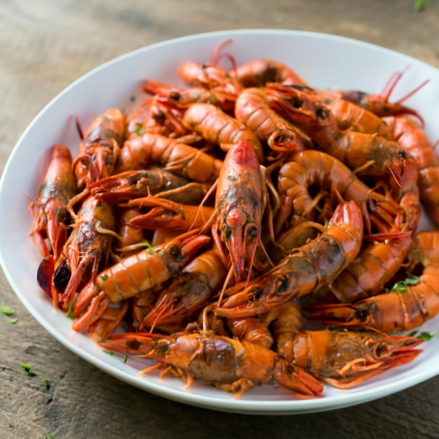 Photo indulge in the richness of boiled crawfish exquisite seafood indulgence