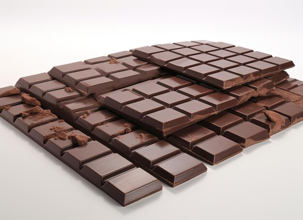 Насладитесь сладостью шоколадных батончиков Изображение UHD с мягкими краями в стиле частого использования диагоналей Сесилией Бо