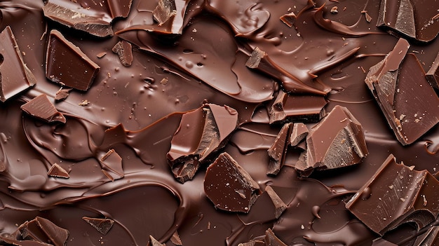 Indulge in the velvety texture of milk chocolate pieces