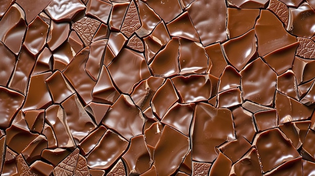 Indulge in the velvety texture of milk chocolate pieces