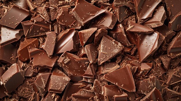 Indulge in the velvety texture of milk chocolate pieces