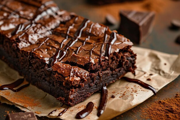 Indulgent homemade chocolate raspberry brownie slice on plate