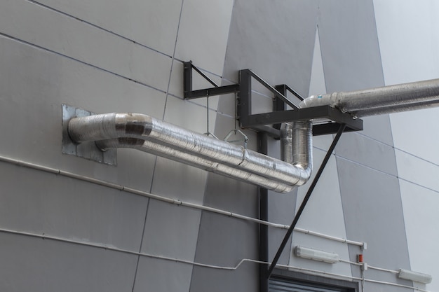 알루미늄 호일 열 가드가있는 산업용 공기 및 수도관 덮개