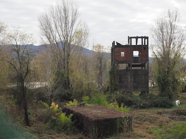 Industrial building ruins