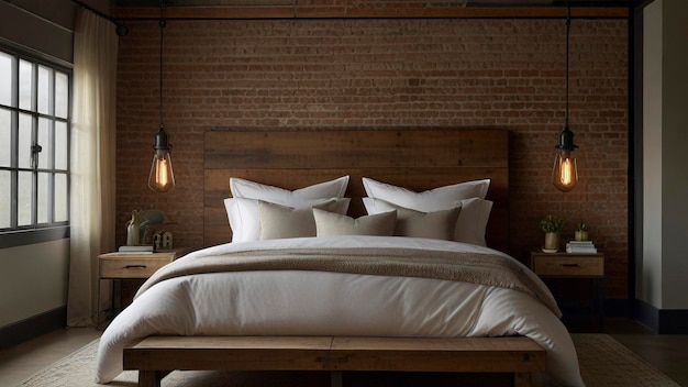 Industrial Chic Bedroom Loft