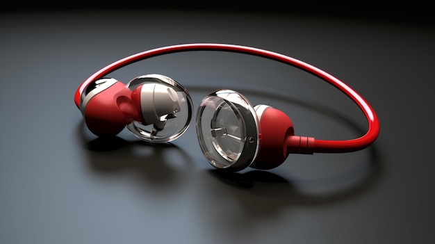 industrial design presentation of ear buds