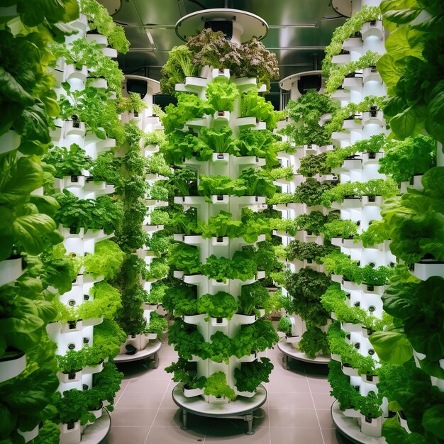 Photo industrial hydroponic farm