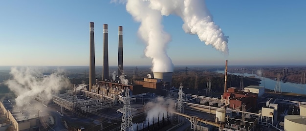 The Industrial Landscape Capturing the Maze of Pipes and Machinery Through an Aerial View