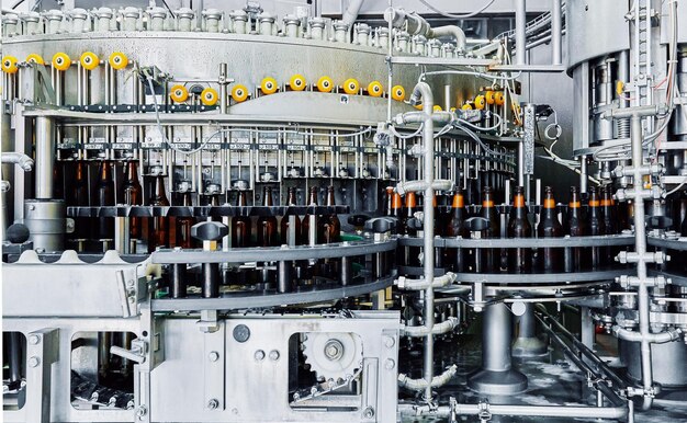 Industrial machinery for bottling process