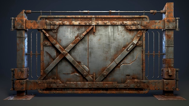 Industrial Metal Gate