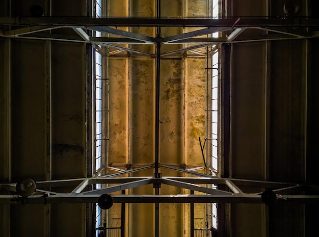 Industrial old dark ceiling background