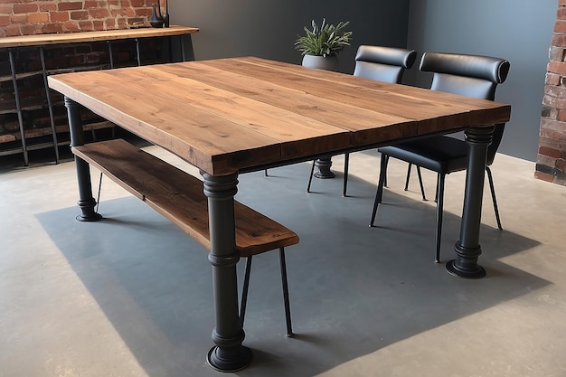 Industrial Pipe Dining Table