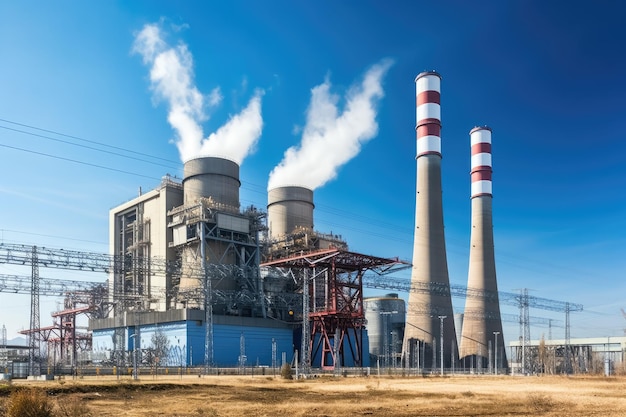 Industrial power plants AI Generated