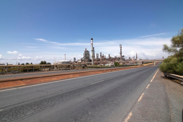 Industrial powerhouse capturing the majesty of a refinery