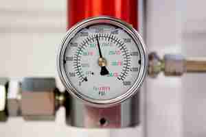 Photo industrial pressure meter