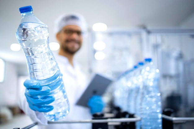 Photo industrial production of bottled water