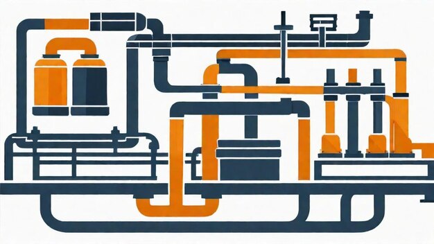 Industrial Pump System in Operation