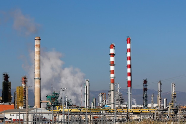 Industrial smoke from chimney