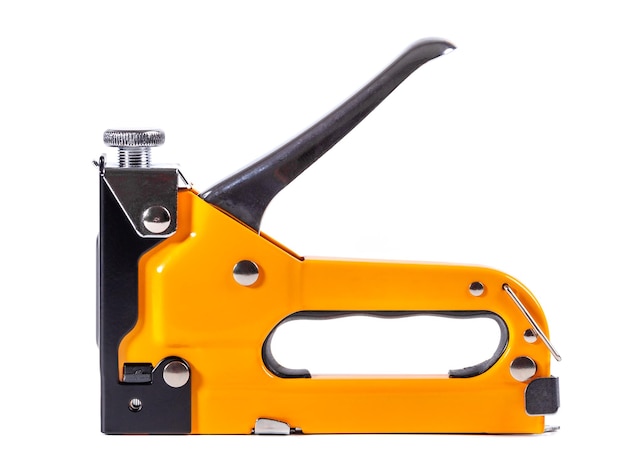 Industrial stapler for driving staples on a white background Stapler Furniture