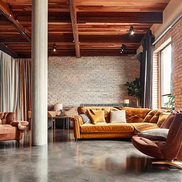 Foto loft in stile industriale