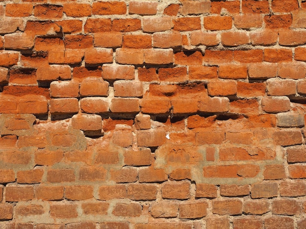 Industrial style old red brick wall background