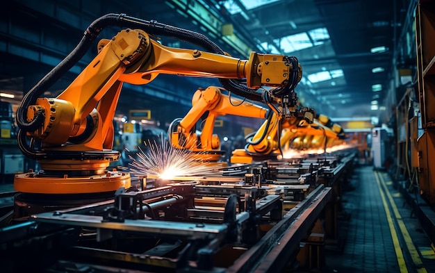 Premium Photo | Industrial technology concept Factory automation Smart ...