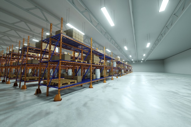 Industrial warehouse for storing things