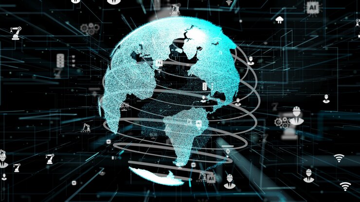 Photo industry 4.0 digital cyber technology innovation concept