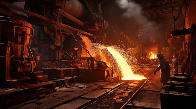 Промышленная сталелитейная мельница