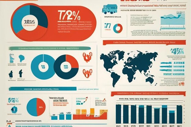 Foto infografica dell'industria