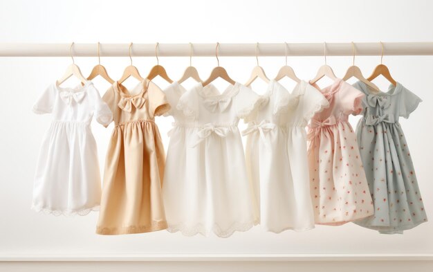 Infant Gowns on Clean on a White background