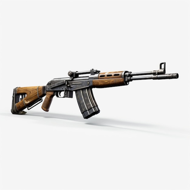Infantry rifle with white background high quality u