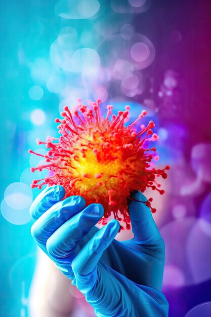 Foto dipartimento di malattie infettive colori vivaci fotococco da solo