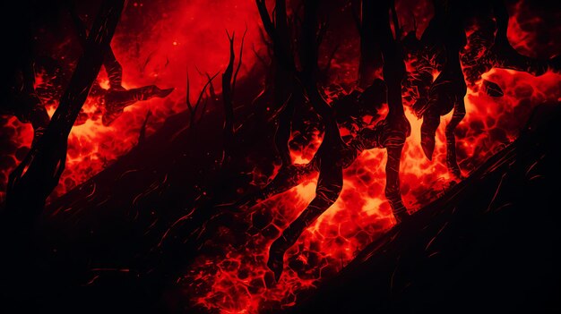 Foto foresta dell'inferno
