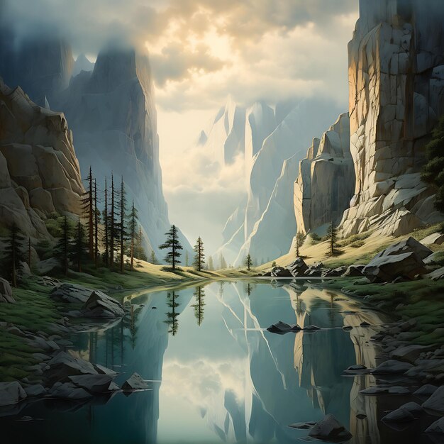 Premium Ai Image Infinite Beauty Natures Timeless Landscapes Premium Ai Image Infinite Beauty Natures Timeless Landscapes