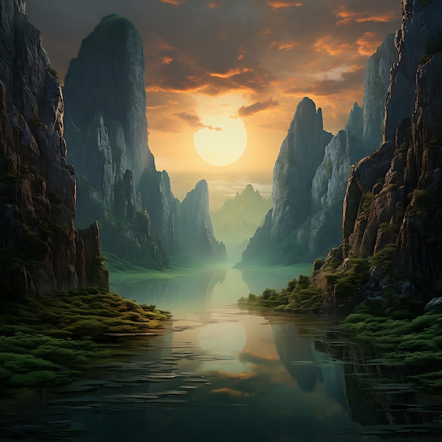 Premium Ai Image Infinite Beauty Natures Timeless Landscapes Premium Ai Image Infinite Beauty Natures Timeless Landscapes