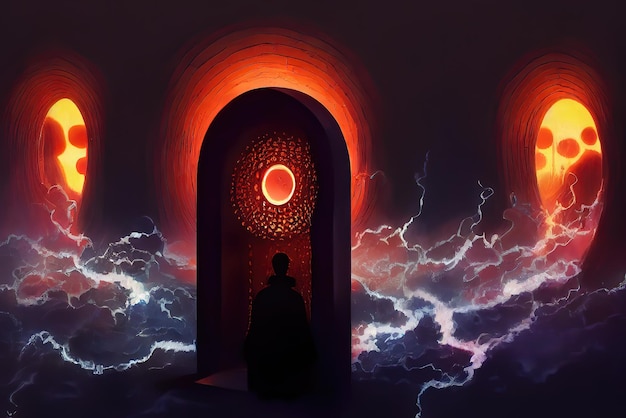 Infinite Majestic Shinto Shrine Portal Dark Gate Magical Effects