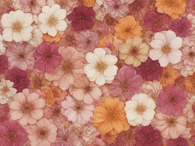 Photo infinite petals endless floral variations