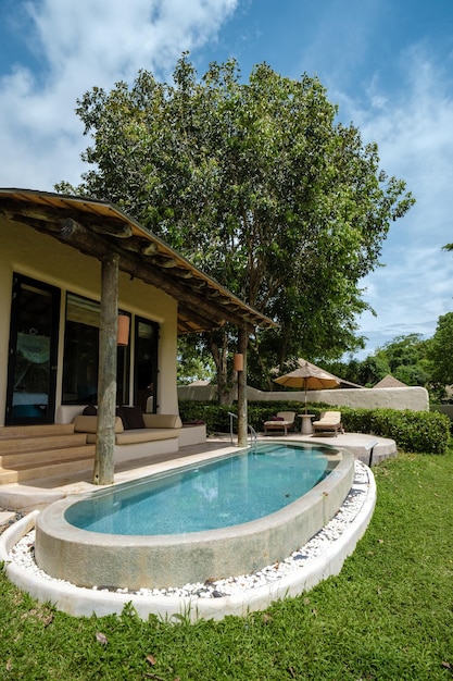 Infinity pool in thailand looking out over the ocean luxury
vacation in thailand private pool villa