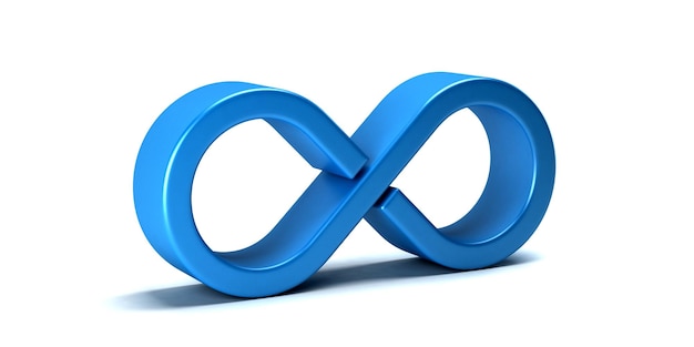 Infinity Symbol 3D Rendering Illustration