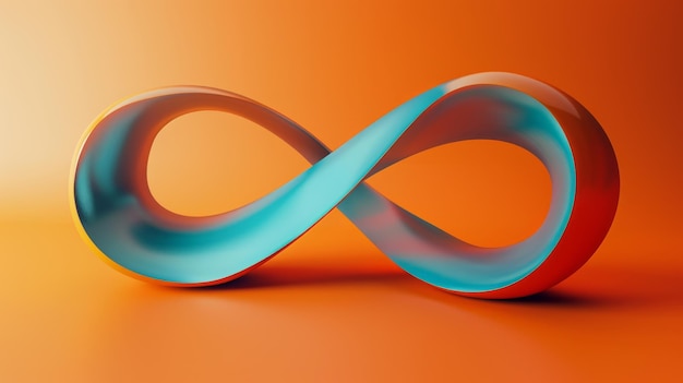 Photo infinity symbol concept of infinity