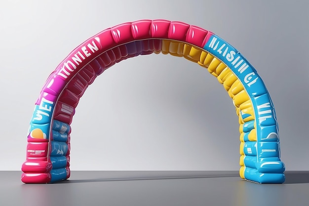 Inflatable arch 3d rendering Advertising arch template Suitable for events races marathon and other sports Exhibition stand Gate entrance event archway arch design