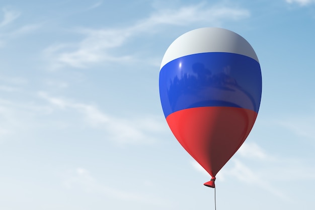 Photo inflatable balloon in the style of the russian flag.