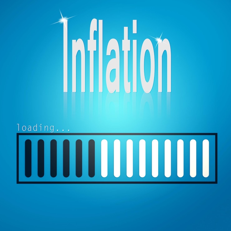 Photo inflation blue loading bar