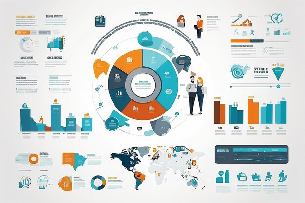 Foto infografiek over zakelijke partnerschappen