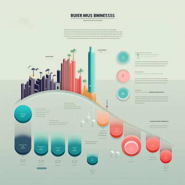 Photo infographic about bussiness